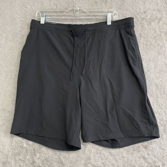 NEW Kirkland Signature Men's L Black Stretch Swim Shorts Quick-Dry Black - Picture 2 of 8